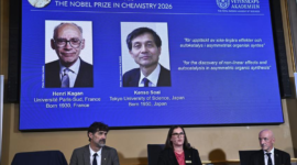 Henri B Kagan dan Kenso Soai meraih Hadiah Nobel Kimia atas penemuan autokatalisis dan efek non-linear. Dok: Istimewa.