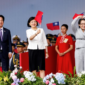 Presiden Taiwan Lai Ching-te menegaskan komitmen menjaga kebebasan dan memperkuat pertahanan nasional dalam pidato Hari Nasional. Dok: Istimewa.