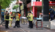 Kepolisian Korea Selatan menangkap pria pelaku penikaman massal di supermarket Incheon yang melukai delapan orang. Dok; Istimewa.