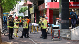Kepolisian Korea Selatan menangkap pria pelaku penikaman massal di supermarket Incheon yang melukai delapan orang. Dok; Istimewa.