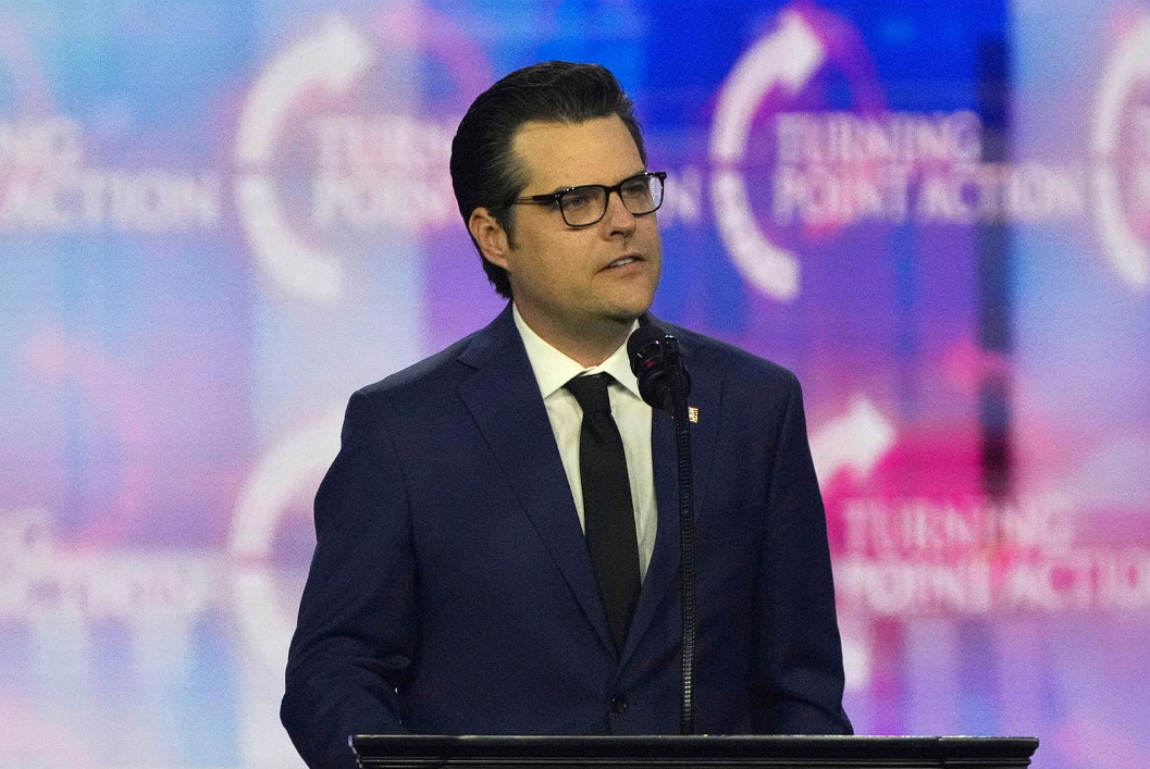 Mantan Anggota DPR AS Matt Gaetz menghadapi gugatan hukum di Pengadilan Federal Orlando atas dugaan eksploitasi seksual dan perdagangan manusia. Dok: Istimewa.