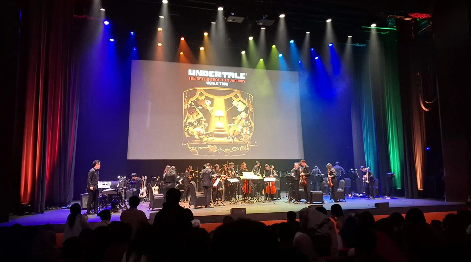 Konser UNDERTALE: The Determination Symphony sukses digelar di Jakarta pada 11 Oktober 2026. Pertunjukan ini menghadirkan 25 musisi dan visual game. Dok: Istimewa.