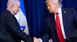 Donald Trump resmi mendukung Benjamin Netanyahu di Pemilu Israel. Trump beri peringatan keras terkait bantuan perang lawan Iran. Dok: Istimewa.