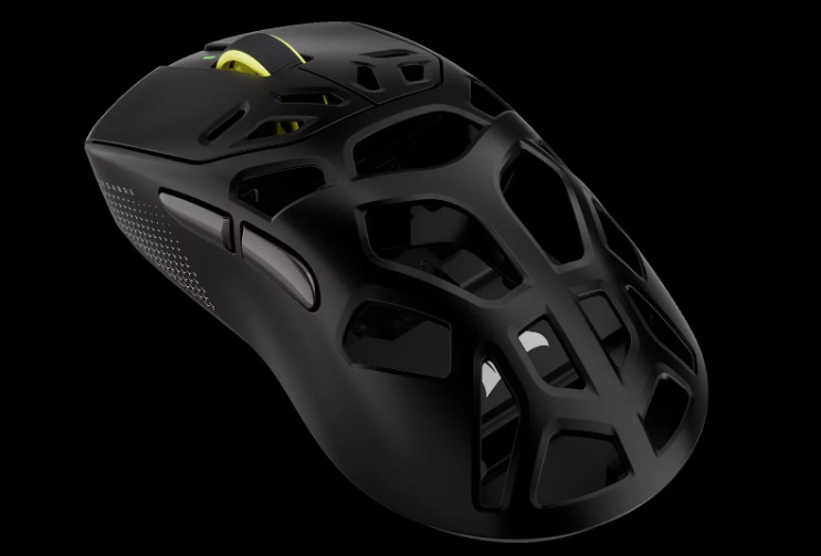 CORSAIR merilis mouse gaming SABRE v3 PRO PureVector berkolaborasi dengan Aimlabs. Membawa sensor 42K DPI, polling rate 8K, dan bodi carbon fiber. Dok: Istimewa.