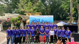 Sebanyak 21 lifeguard Atlantis Water Adventure Ancol mengikuti renang estafet 24 jam dalam perayaan Hari Renang Sedunia 2026.


