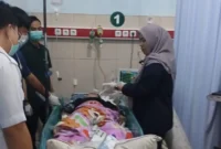 Wahana kora-kora di pasar malam Rona-Rona, Lapangan Apan Baya, Lombok Utara, tempat seorang pekerja SPG berusia 20 tahun terjatuh hingga meninggal dunia.