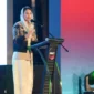 Wamendag Dyah Roro Esti Widya Putri menyampaikan peluang talenta musik Indonesia menembus pasar global dalam Konferensi Musik Indonesia 2026 di Makassar. (Posnews/Kemendag)
